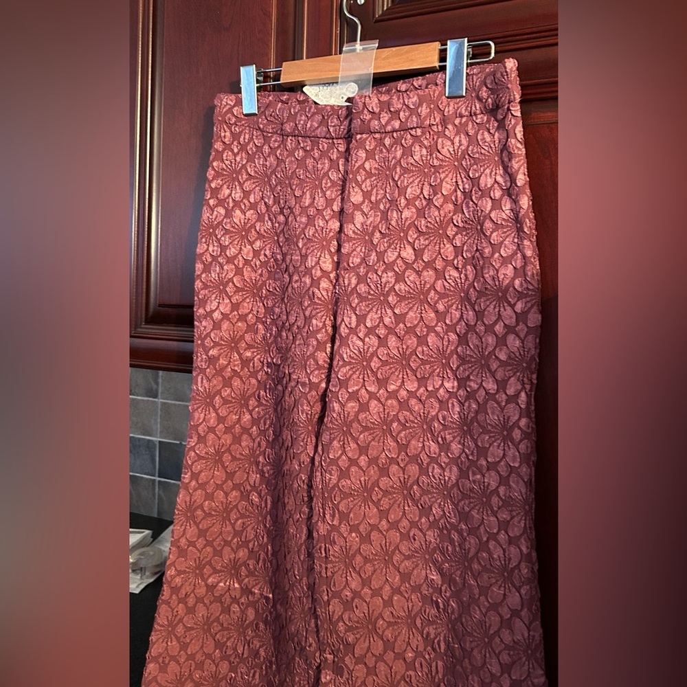 FREE PEOPLE Runaway Floral Flare Pants size 6 - Picture 12 of 15